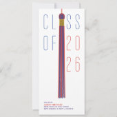 Modern Design Graduation Announcement | Color-Edit (Vorderseite)