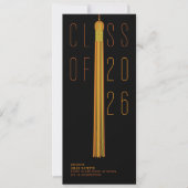 Modern Design Graduation Announcement | Color-Edit (Vorderseite)