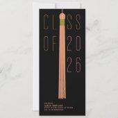 Modern Design Graduation Announcement | Color-Edit (Vorderseite)