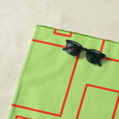 Modern Design Green Geometric Badetuch (Beispiel)