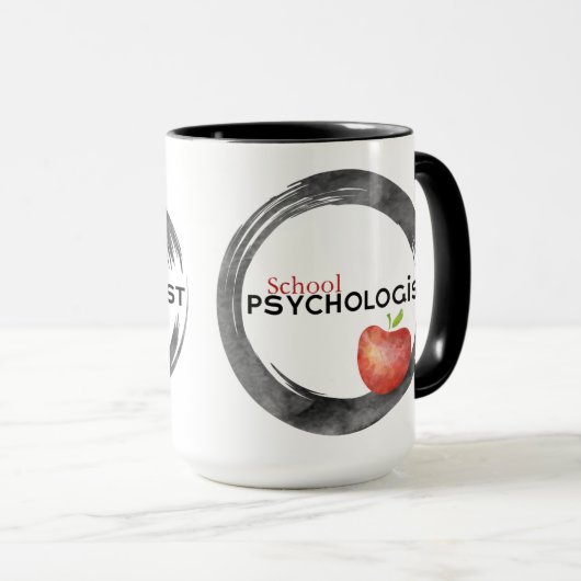 Modern Design School Psychologe Kaffeepause Tasse (VorderseiteRechts)