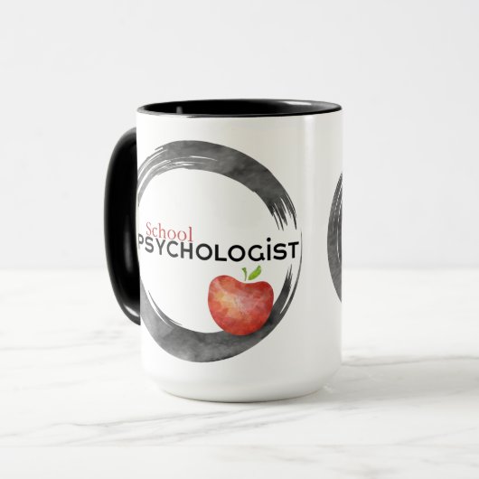 Modern Design School Psychologe Kaffeepause Tasse (Vorderseite Links)
