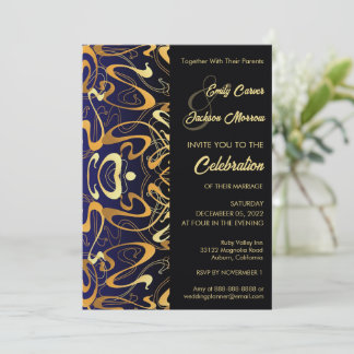 Modern Design Wedding Invitation Einladung