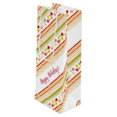 Modern Designer Paper Geschenktüte Für Weinflaschen (Rückseite Schrägansicht)