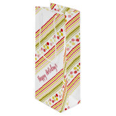 Modern Designer Paper Geschenktüte Für Weinflaschen (Vorderseite Schrägansicht)