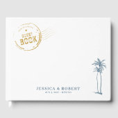 Modern Destination Wedding Gästebuch (Vorderseite)