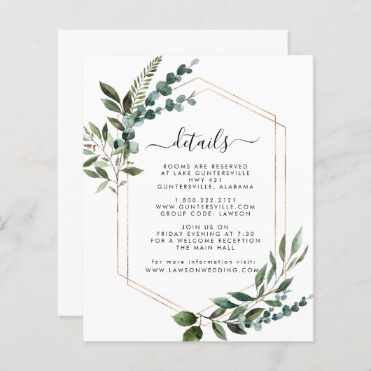 Modern Details Card (Vorne/Hinten)