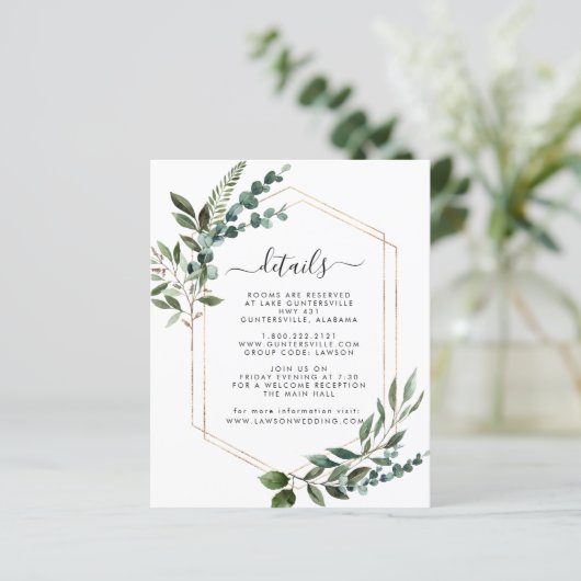 Modern Details Card (Stehend Vorderseite)