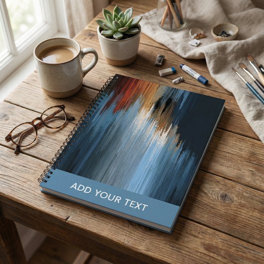 Modern Diagonal, stripe pattern spiral Notizblock