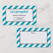 Modern Diagonals Mami Card / Kontaktkarte Telefonnummerkarte (Vorne/Hinten)