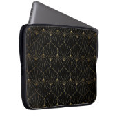 Modern Diamant, Art Deko Design Laptopschutzhülle (Vorne Rechts)