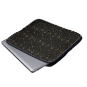 Modern Diamant, Art Deko Design Laptopschutzhülle (Vorne Knopf)
