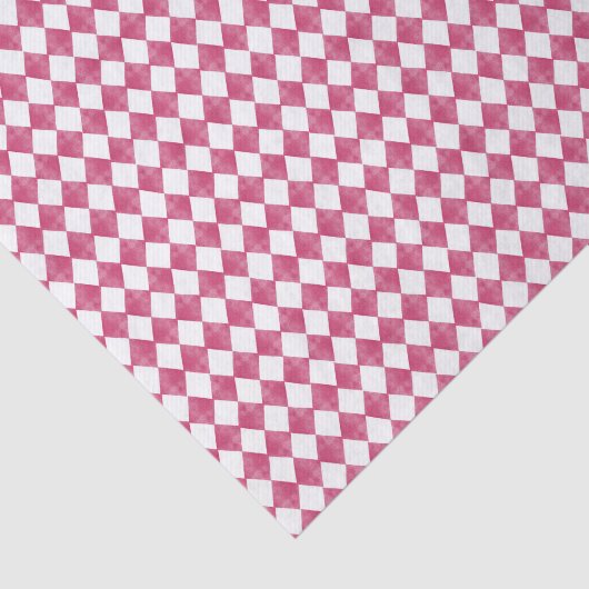 Modern Diamant Muster Decoupage rot Seidenpapier (Ausschnitt)