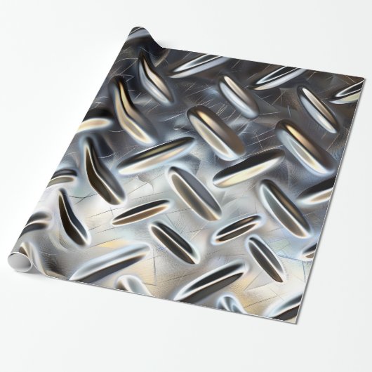 Modern Diamant Textur Wrapping Paper Geschenkpapier (Ungerollt)
