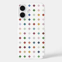 Modern Diamond Geometric Muster iPhone 16 Hülle
