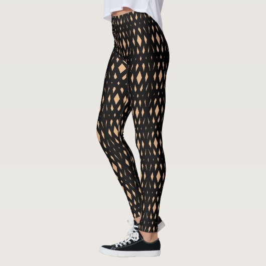 Modern Diamond Geometric Muster Leggings (Links)