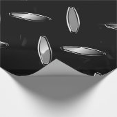 Modern Diamond Metal Plättchen Wrapping Paper - Bl Geschenkpapier (Ecke)