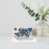 Modern Dietitian/Nutritionist QR Code Social Media Visitenkarte (Stehend Vorderseite)