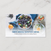 Modern Dietitian/Nutritionist QR Code Social Media Visitenkarte (Vorderseite)