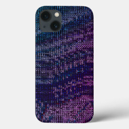 modern digital Abstrakt Lila und blau Case-Mate iPhone Hülle