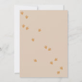 Modern Dinosaur Boy Birthday Party Einladung (Rückseite)