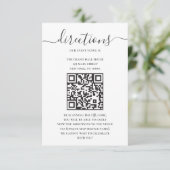 Modern Directions Digital Maps With QR Code Karte (Stehend Vorderseite)