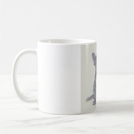 Modern Distressed Foto French Bulldog Lover Kaffeetasse