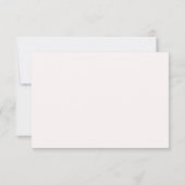 Modern Divine Rose Gold Blush Wedding RSVP Karte (Rückseite)
