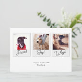 Modern Dog Foto Collage Peace Jos Wags Weihnachten (Stehend Vorderseite)