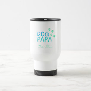 Modern Dog Papa Travel Mug Reisebecher