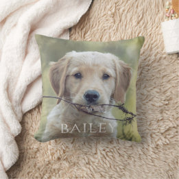 Modern Dog Personalisiertes 2-Foto-Wurfkissen Kissen