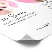 Modern Dog Signature Drinks | Wedding Sign Bar Poster (Ecke)