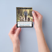 MODERN Dog Walker Pet Sitter Foto Kleine Unternehm Flyer (Gruppe)