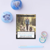 MODERN Dog Walker Pet Sitter Foto Kleine Unternehm Flyer (Einzeln)