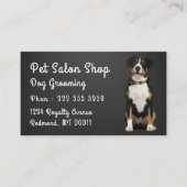 Modern Dog Walker Pet Sitter Watercolor Black Visitenkarte (Vorderseite)