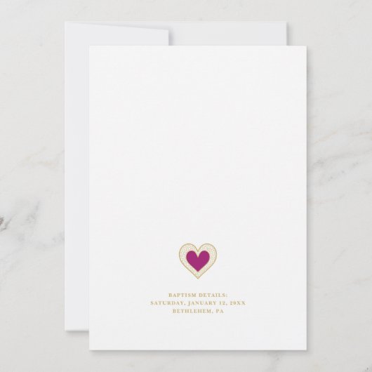 Modern Dome Purple Heart Golden Effect Godfather (Rückseite)