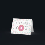 Modern Donut danke Ihnen Karten<br><div class="desc">Danke mit diesen lustigen modernen Donut Dankeschön Karten! Ideal für Babyduschen und Sprinklen! Bearbeiten Sie die Insider-Namen einfach! Sehen Sie mehr Artikel in der Sammlung Moderner Donut!</div>