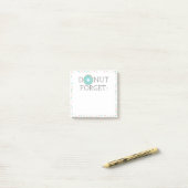 Modern Donut Forget Post-it Notes Klebezettel (Auf Schreibtisch)