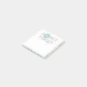 Modern Donut Forget Post-it Notes Klebezettel (angewinkelt)