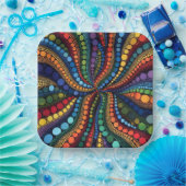 Modern Dot Art Collection Pappteller (Party)