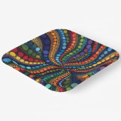 Modern Dot Art Collection Pappteller (Gewinkelt)