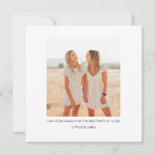 Modern Double Sided Foto von Maid of Honor Propoal Einladung (Rückseite)