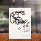 Modern Dreißig Vintag 30. Geburtstag Einladung