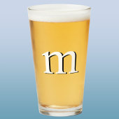 Modern Drop Shadow Monogram Urbier Glas