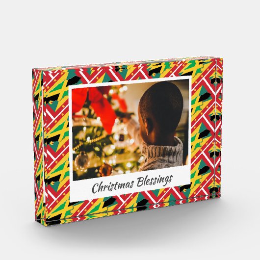 Modern DUAL JAMAICA GRENADA Weihnachtskeepake Fotoblock (Links)