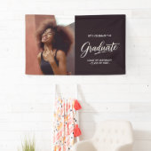 Modern Dual-Sided Photo Graduation Party Banner (Insitu)
