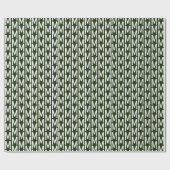 Modern dunkelgrün, kundenspezifisch, monogramm geschenkpapier (Flach)