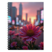 Modern Dusk Daisies Notizblock (Vorderseite)