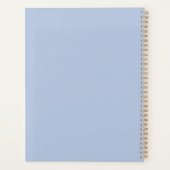 Modern Dusty Blue 2022 2023 Monatlicher Planer (Rückseite)