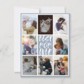 Modern Dusty Blue 8 Foto Collage Beste Mama je (Vorderseite)